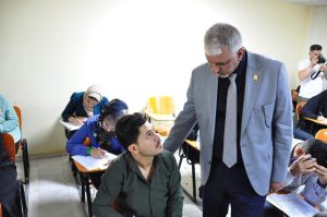 Read more about the article Tour of the President of Karbala University to follow up on the competitive exam