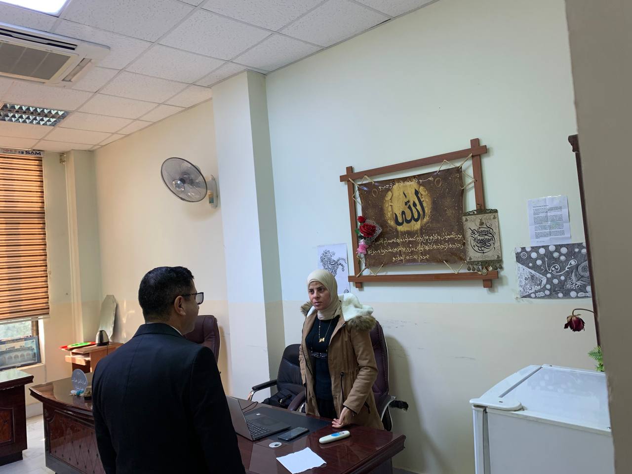 You are currently viewing Visit of the Dean of the College of Computer Science and Information Technology to the Scientific Departments Building.