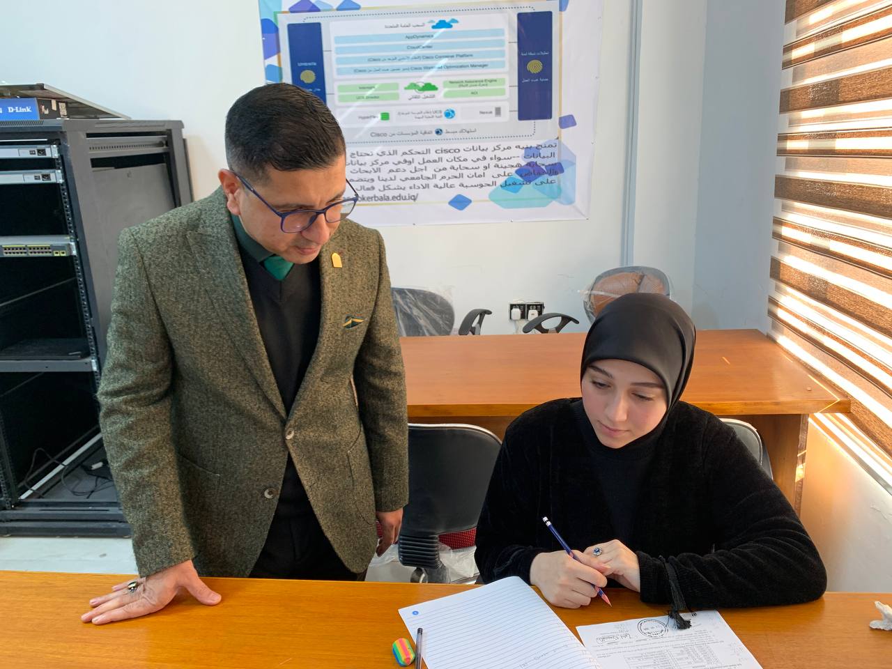 You are currently viewing Visit of the Dean of the College of Computer Science and Information Technology to the Scientific Departments.