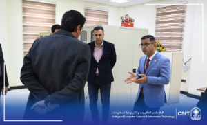 Read more about the article The Dean of the College of Computer Science visited the Registration Department.