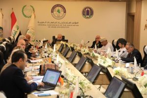 Read more about the article For the first time in its history, the Association of Arab Universities held an executive office meeting at the University of Baghdad
