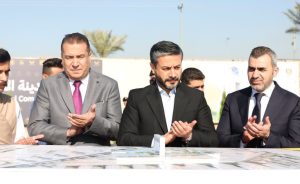 Read more about the article Dr. Na’im al-Aboodi laid the cornerstone for the Brotherhood Residential City project located in the vicinity of Baghdad International Airport.