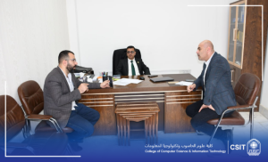 Read more about the article Meeting between the Dean of the College of Computer Science and the Head of the Information Technology Department.
