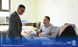 Read more about the article Visit of the Dean of the College of Computer Science to Examination Committees.