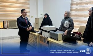 Read more about the article The Dean of the College conducted an inspection tour of the Computer Science Department.