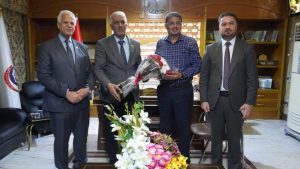 Read more about the article President of Karbala University Congratulates the Director of Karbala Sewerage Directorate