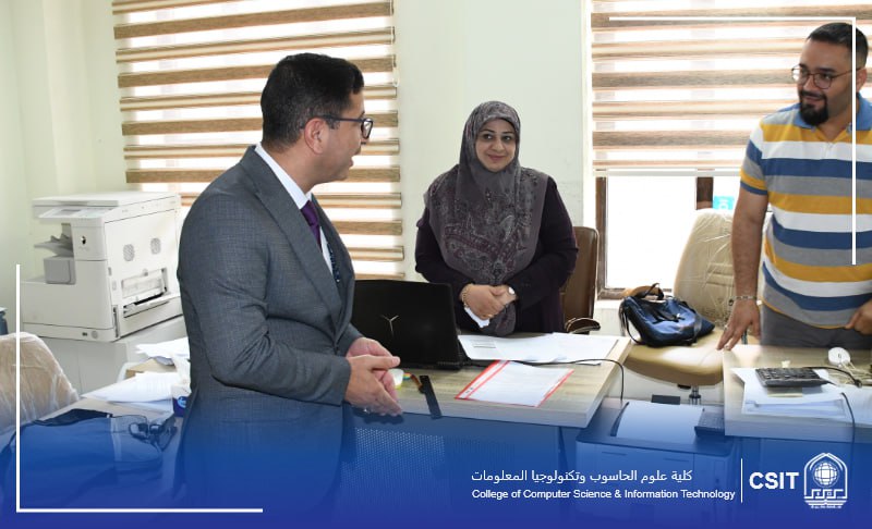 Read more about the article The Dean of the College of Computer Science visits exam committees