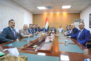 Read more about the article During a visit to the Iraqi Academics Syndicate, Congratulates the Election of Its New President, His Excellency Stresses the Importance of Integration & Achieving the Goals & Mission of the Educational Institution