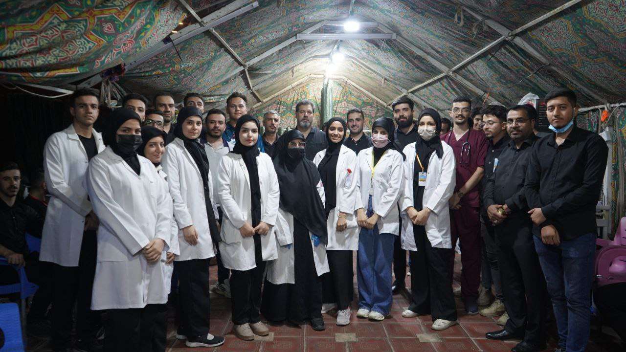 You are currently viewing Karbala University President inspects the medical detachments and praises the efforts made to serve the Arbaeen visitors