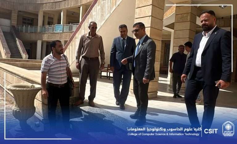 You are currently viewing The Dean of the College of Computer Science visited the scientific departments building