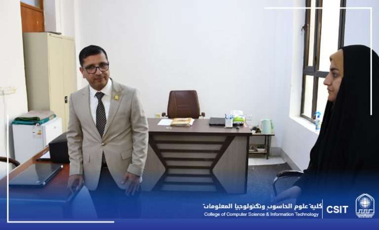 You are currently viewing Visit of the Dean of the College of Computer Science and Information Technology to the Services Division