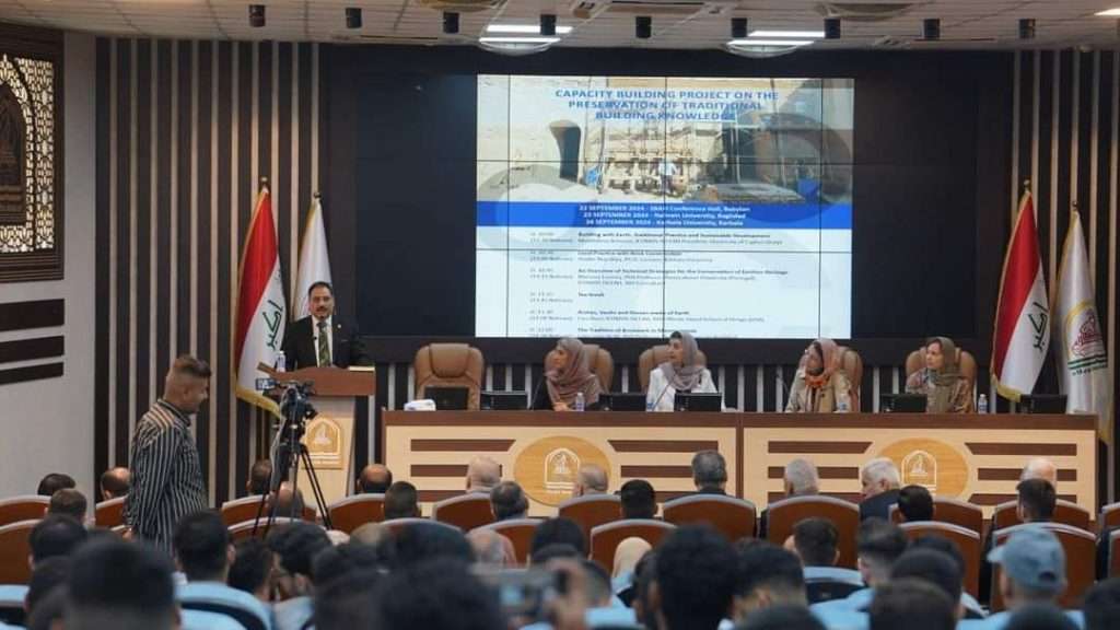 You are currently viewing With the participation of foreign professors Karbala University organises a scientific symposium on brick building in ancient civilisations