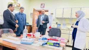 Read more about the article Karbala University President conducts a field tour of the Faculty of Pharmacy