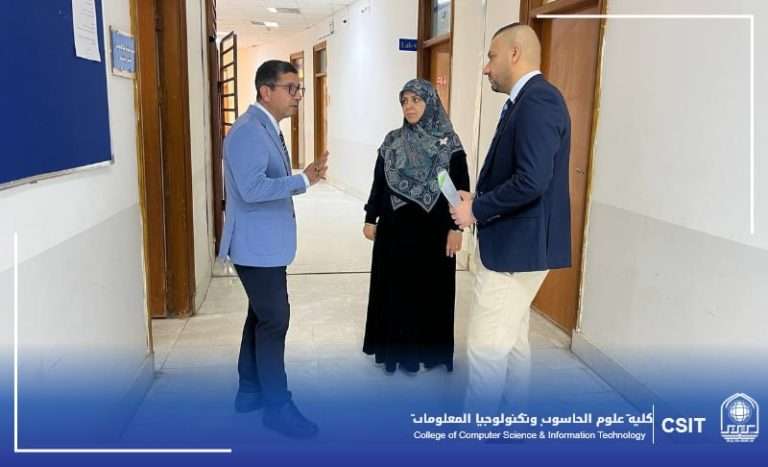 You are currently viewing Dean of the College of Computer Science and Information Technology visits the Scientific Departments Building