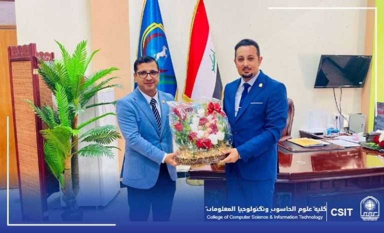 You are currently viewing Dean of the College of Computer Science and Information Technology congratulates the Dean of the College of Veterinary Medicine