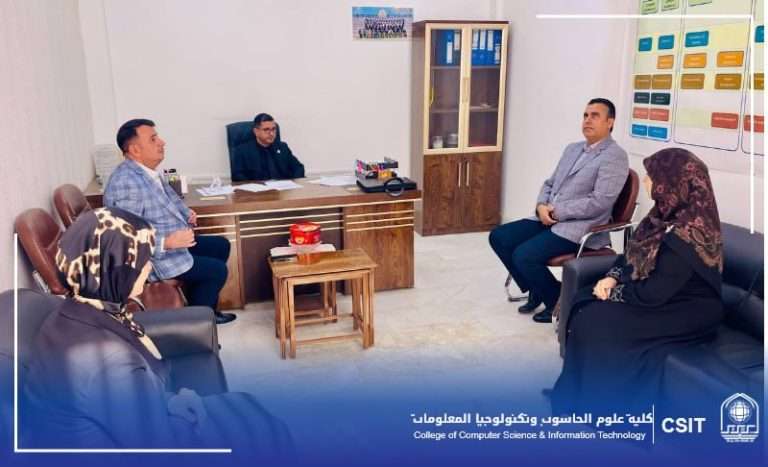 You are currently viewing Dean of the College of Computer Science and Information Technology meets with the Head of the Information Technology Department