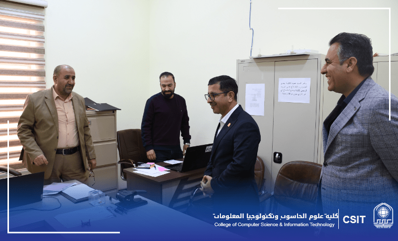 You are currently viewing Visit of the Dean of the College of Computer Science and Information Technology to the Administrative Division