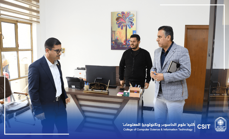 You are currently viewing Visit of the Dean of the College of Computer Science and Information Technology to the Secretariat of the Scientific Associate