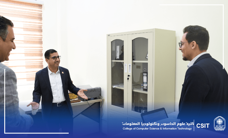 You are currently viewing The visit of the Dean of the College of Computer Science and Information Technology to the Information Technology Division