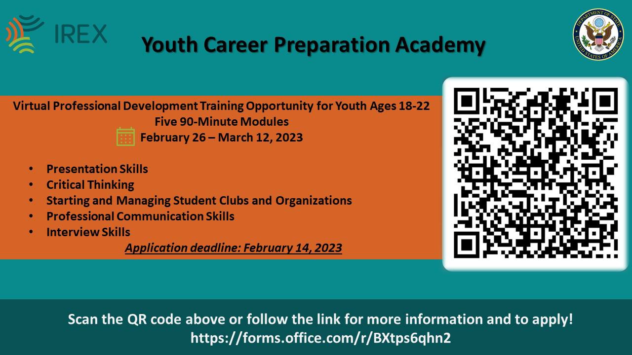 You are currently viewing دعوة للمشاركة في أكاديمية الإعداد الوظيفي للشباب لعام 2023.