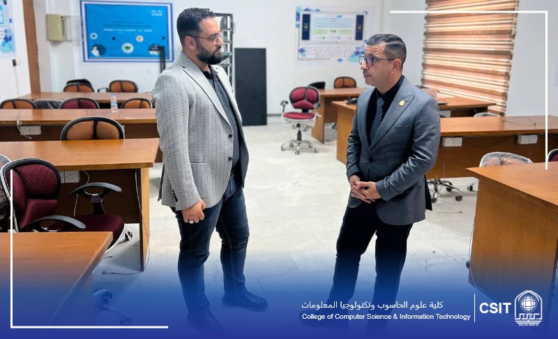 Read more about the article زيارة السيد عميد كلية علوم الحاسوب لبناية الأقسام العلمية .