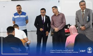 Read more about the article زيارة عميد كلية علوم الحاسوب للقاعات الامتحانية