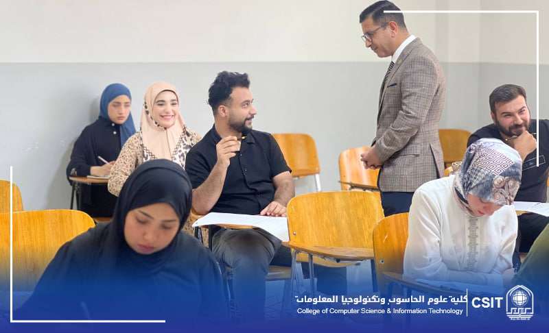 Read more about the article زيارة عميد كلية علوم الحاسوب للقاعات الامتحانات 
