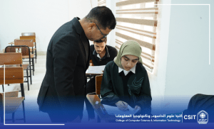 Read more about the article عميد كلية علوم الحاسوب يتابع سير امتحانات طلبة الدراسات الأولية المرحلة الأولى