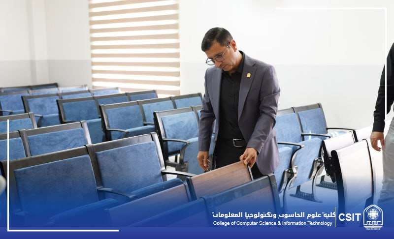 You are currently viewing تجهيز القاعات الدراسية في كلية علوم الحاسوب وتكنولوجيا المعلومات بمقاعد دراسية جديدة