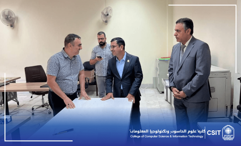 You are currently viewing زيارة السيد عميد كلية علوم الحاسوب وتكنولوجيا المعلومات الى اللجنة الامتحانية لقسم تكنولوجيا المعلومات