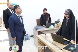 Read more about the article عميد كلية علوم الحاسوب وتكنولوجيا المعلومات يزور وحدة التعليم المستمر في بناية العمادة