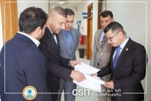 Read more about the article السيد عميد كلية علوم الحاسوب وتكنولوجيا المعلومات يزور الأقسام العلمية