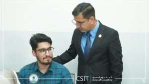 Read more about the article عميد كلية علوم الحاسوب يتابع سير الامتحان المشترك مع جامعة وارث الأنبياء وجامعة الحلة